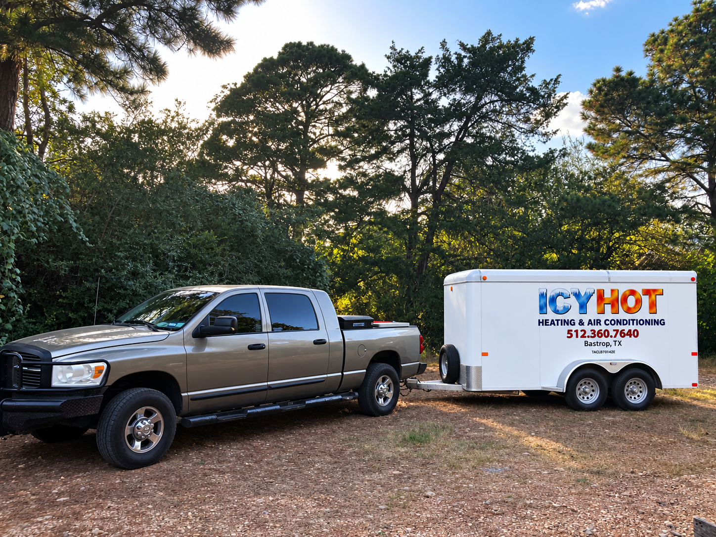 IcyHot AC HVAC technician working